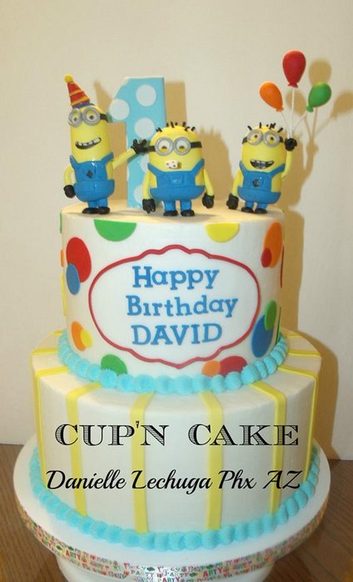 Despicable me minions birthday cake