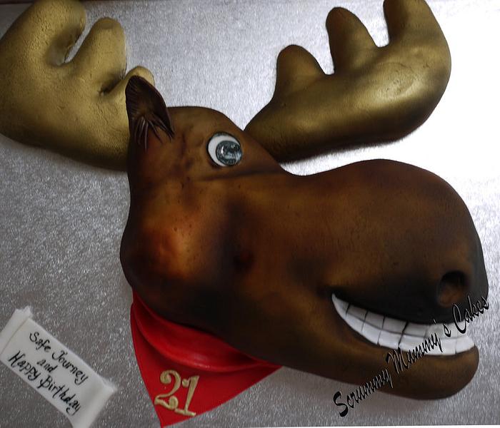 Rocky from Rocky and Bullwinkle 21st Birthday Cake