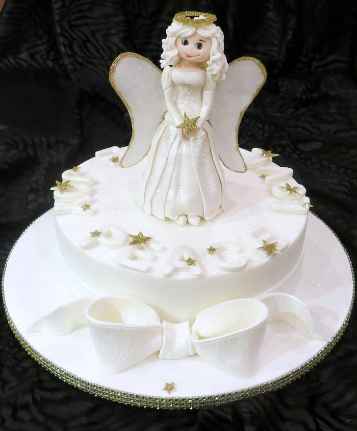 Christmas angel cake. 