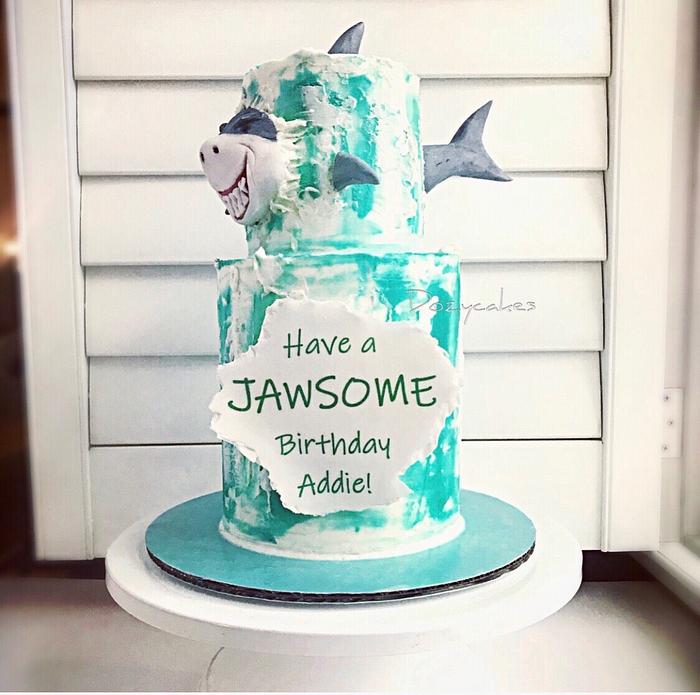 Jawsome Shark Cake