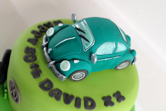 VW beetle cake