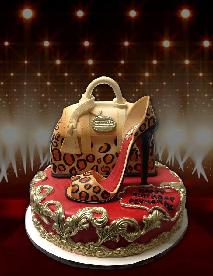 Handbag & Shoe Cake