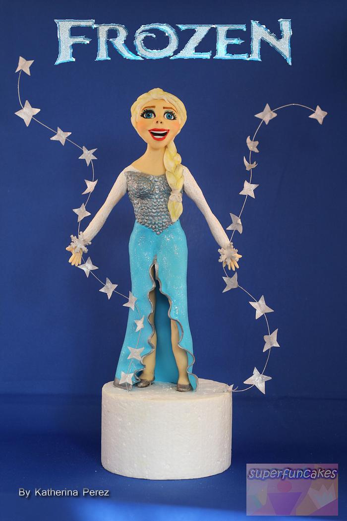 Frozen cake topper/ Elsa cake topper/ Frozen