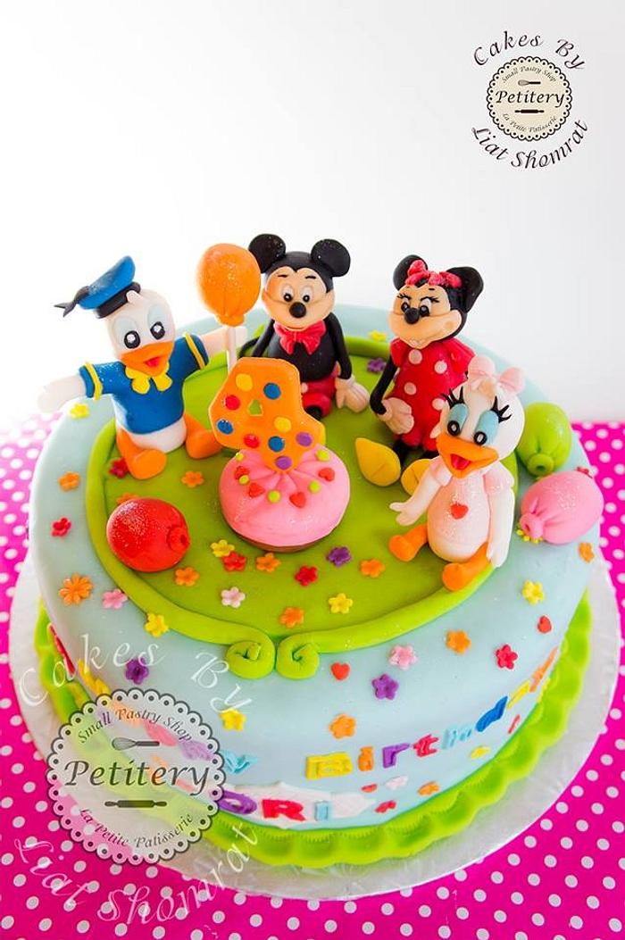 Mickey and friends birthday cake