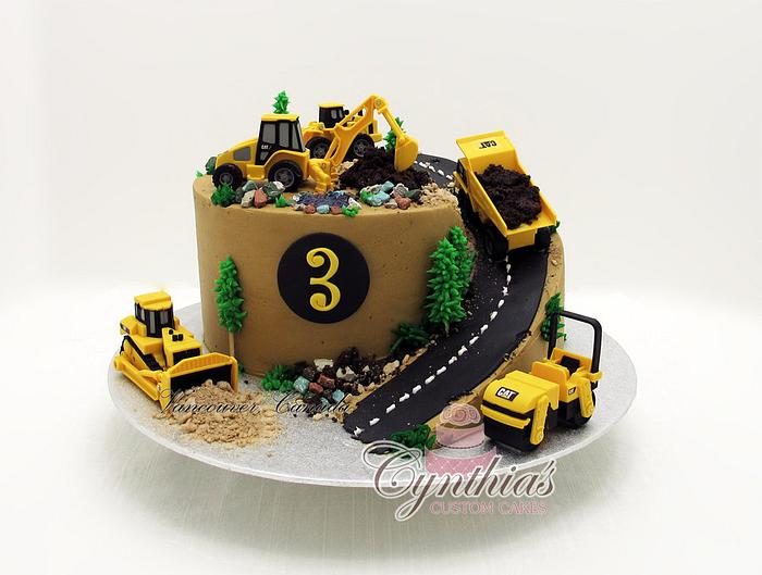 Construction site cake