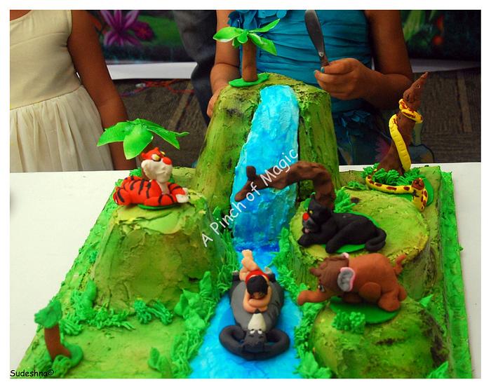Jungle book themed cake