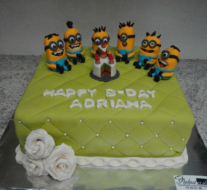 Minion Birthday cake