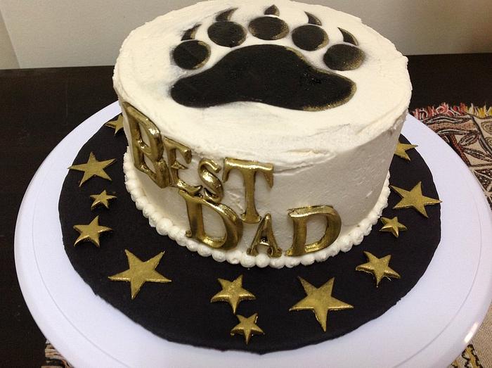 Bear Claw Father's Day Cake