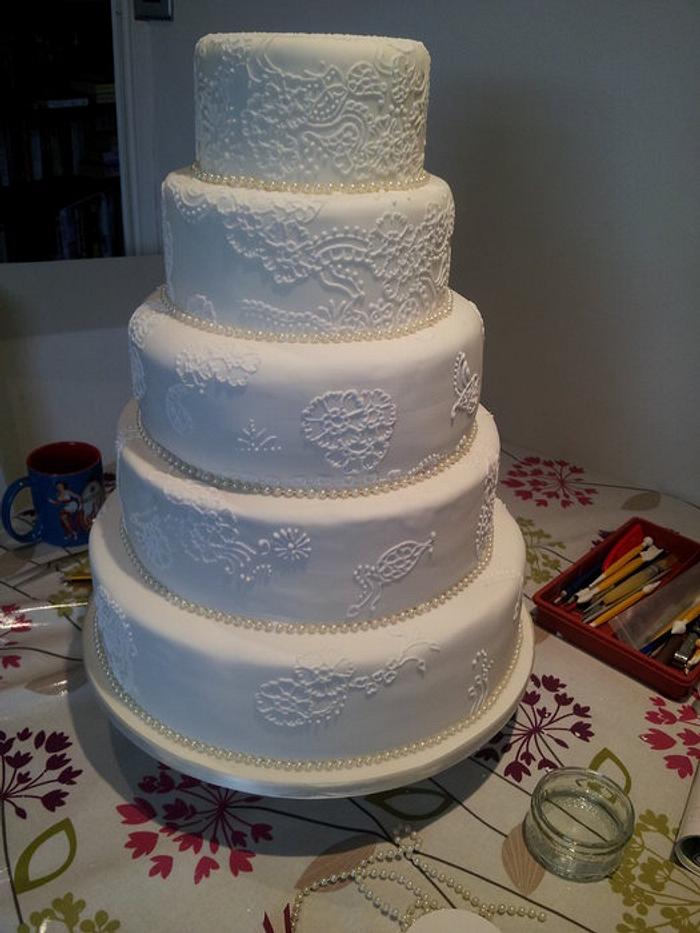 Mehndi Wedding Cake