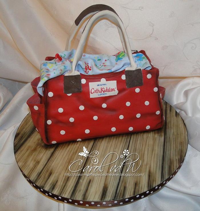 Cath Kidston inspired bag cake