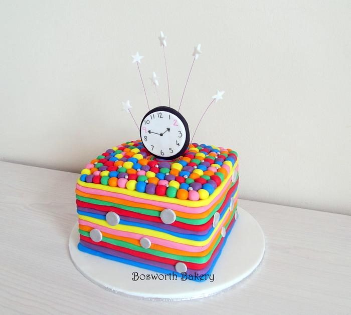 Bright colours cake