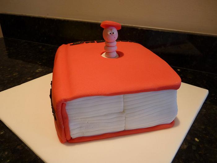 Bookworm Cake