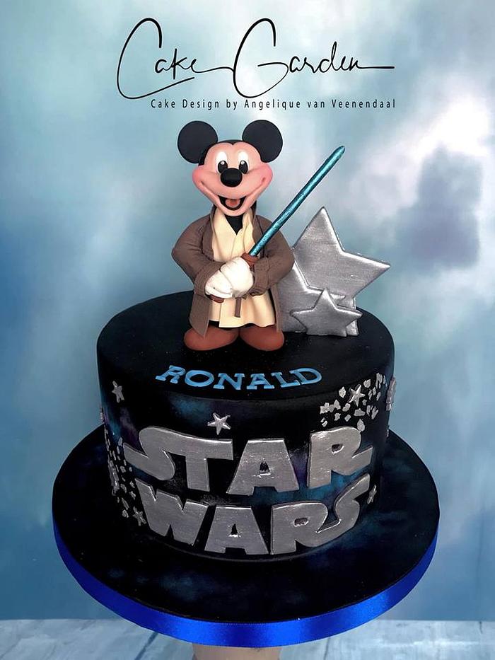 Jedi Mickey Cake..."the mouse awakens..."