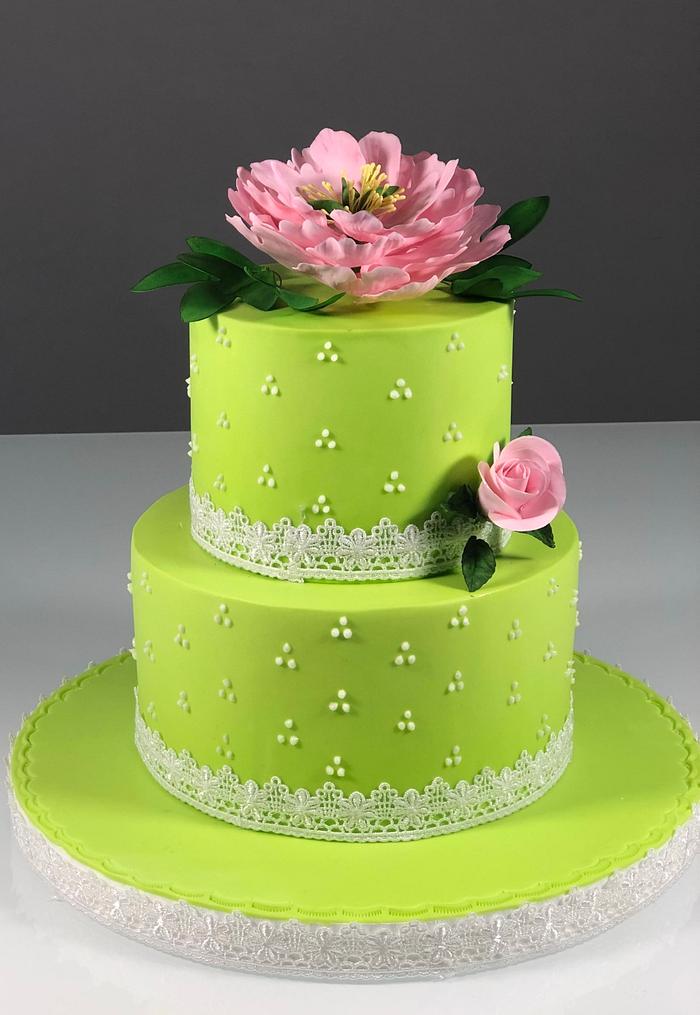 Peony cake