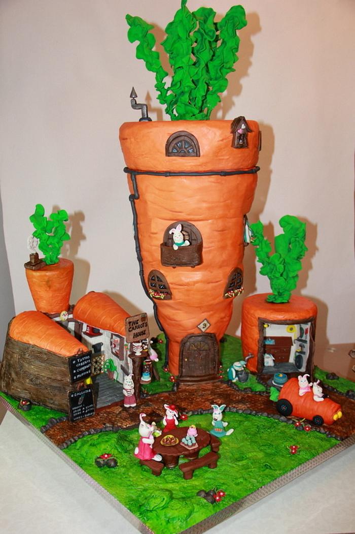 The carrot´s house cake