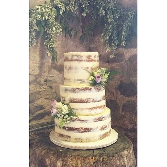 Scantily Clad Wedding Cake