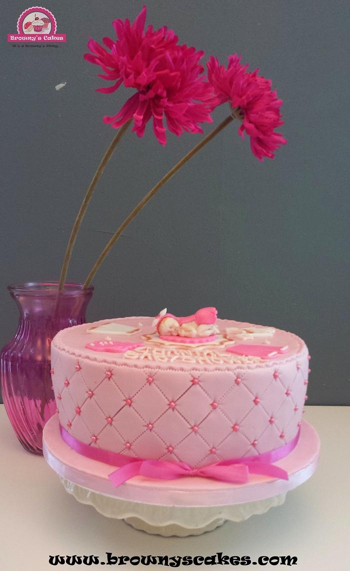 Pink Babyshower cake