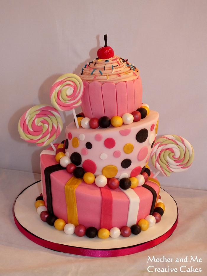 Wonky Candy Cake