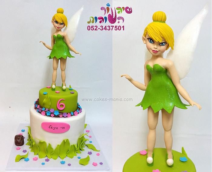 tinkerbell cake by cakes-mania