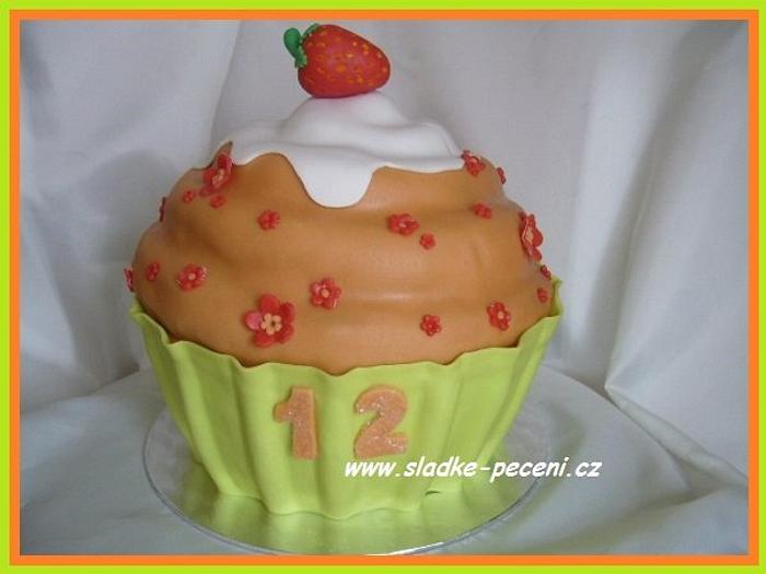 The Giant Cupcake Birthday cake
