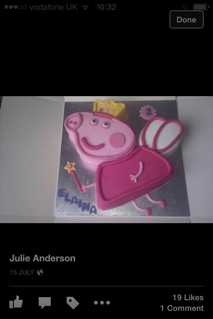 Props Pig Fairy Cake