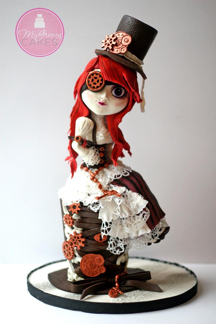 Steampunk Doll Cake