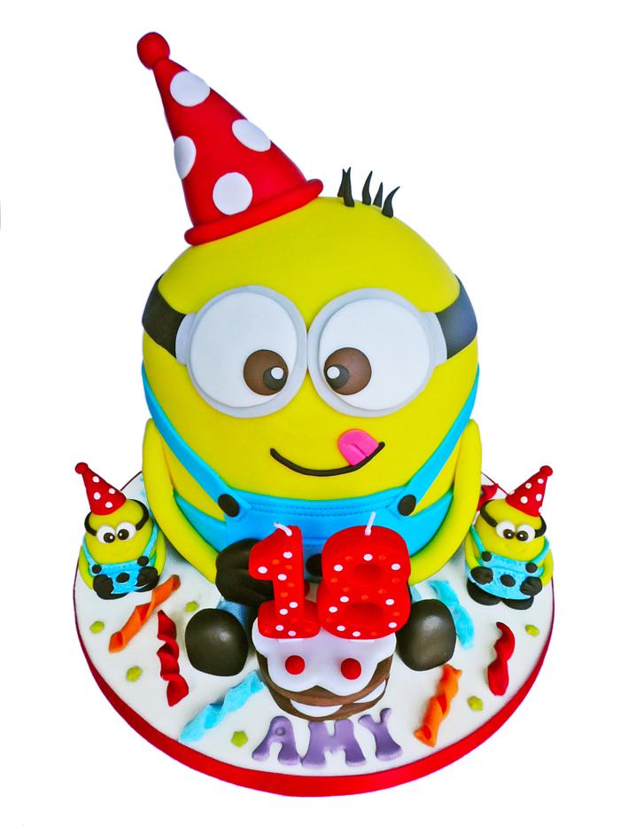 Minion party cake