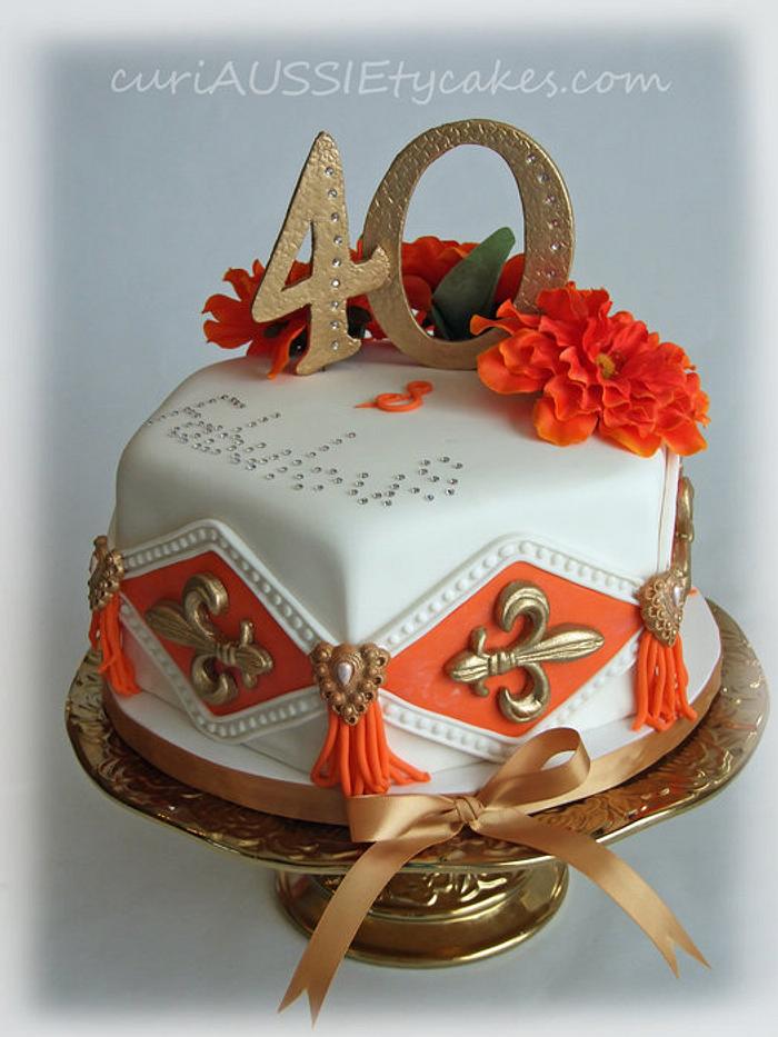 40 & fabulous cake