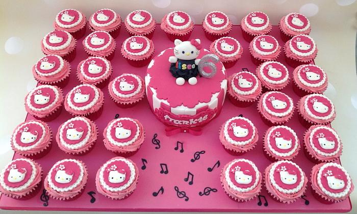 Disco Hello Kitty birthday cake