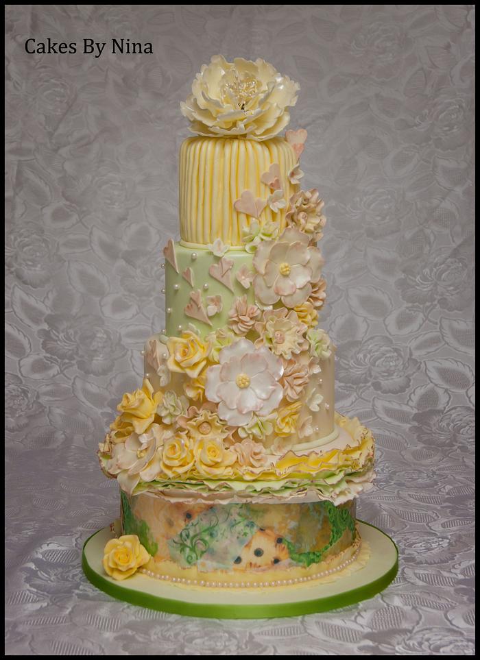 Citrus Passion Wedding Cake