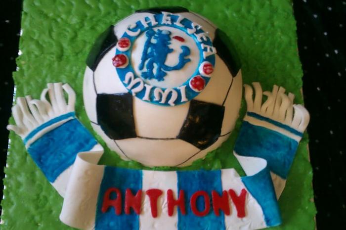 Chelsea fan, birthday cake