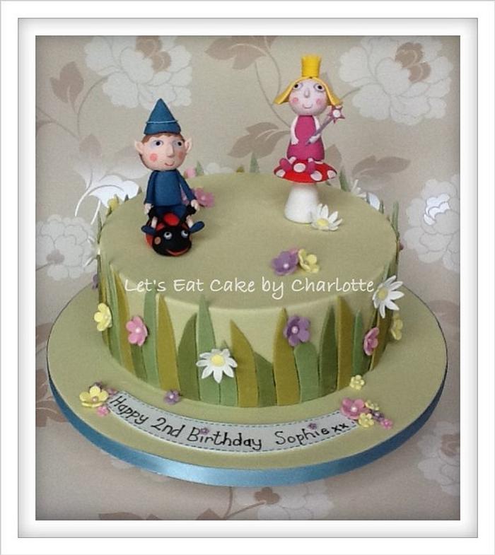 Ben & Holly Cake for a 2nd Birthday