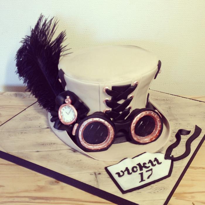 Steampunk hat cake
