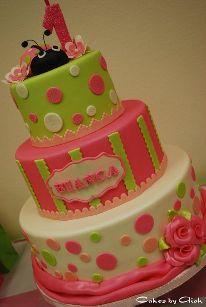 Bianca's "Oh So Sweet Ladybug" cake
