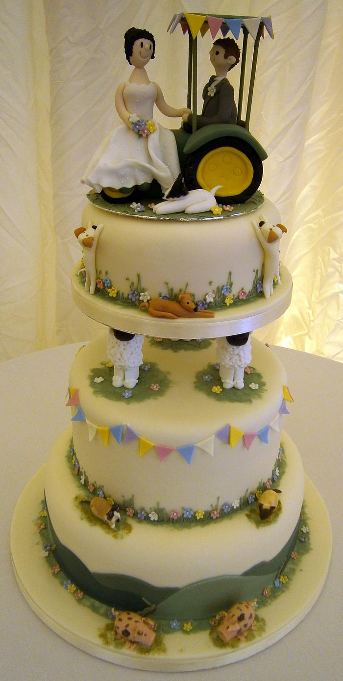 Countryside Wedding Cake