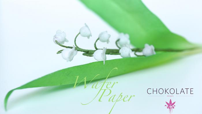 Wafer Paper Floral Art - Lily of the Valley - brin de Muguet