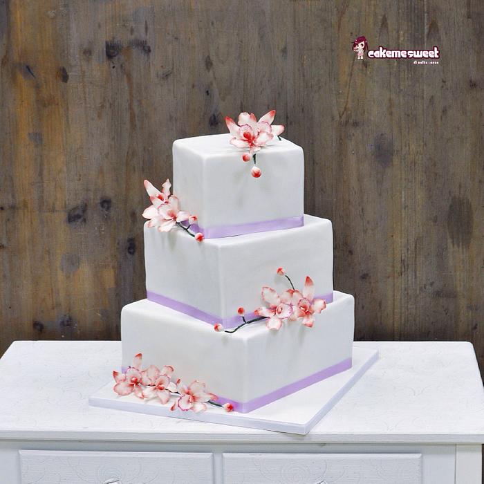 Square Wedding cake