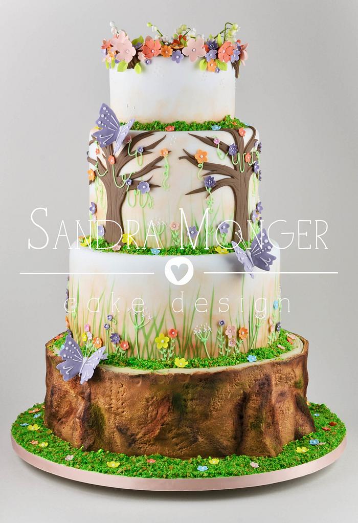 A Midsummer Night's Dream Wedding Cake
