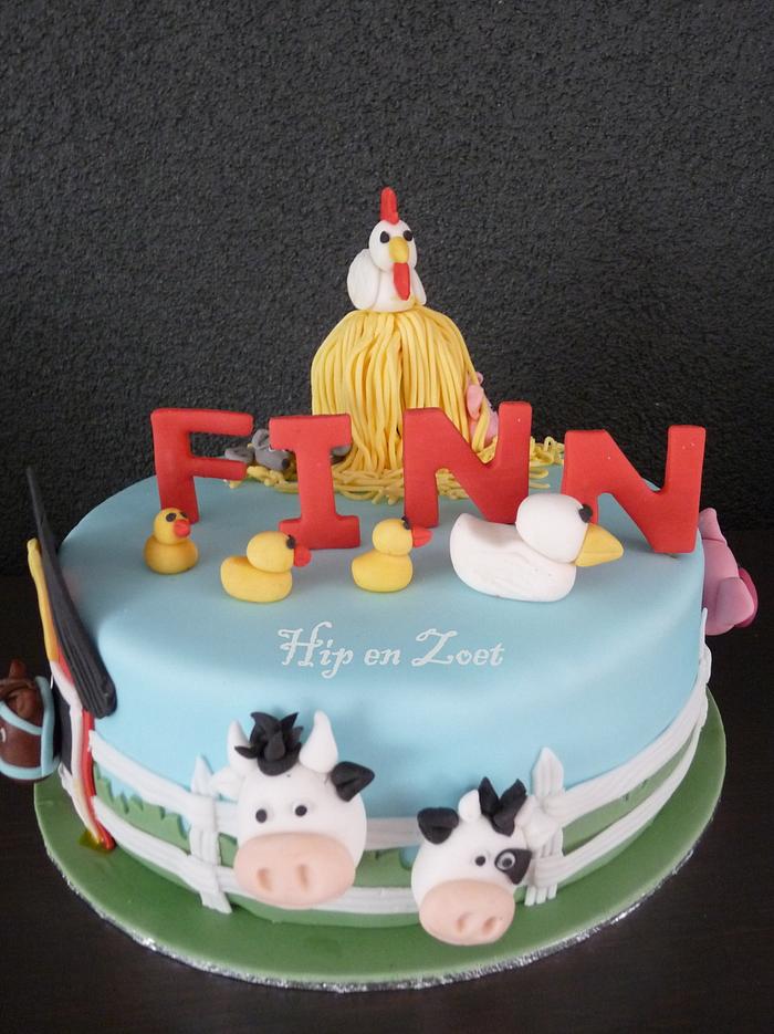 Farm cake for Finn
