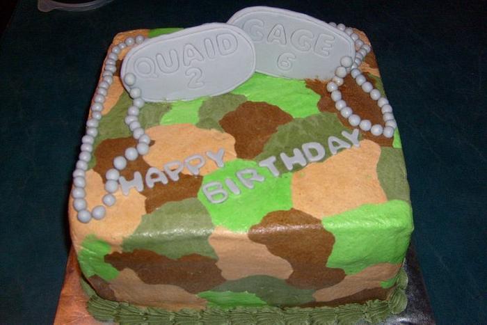 Cammo Cake and Cupcakes