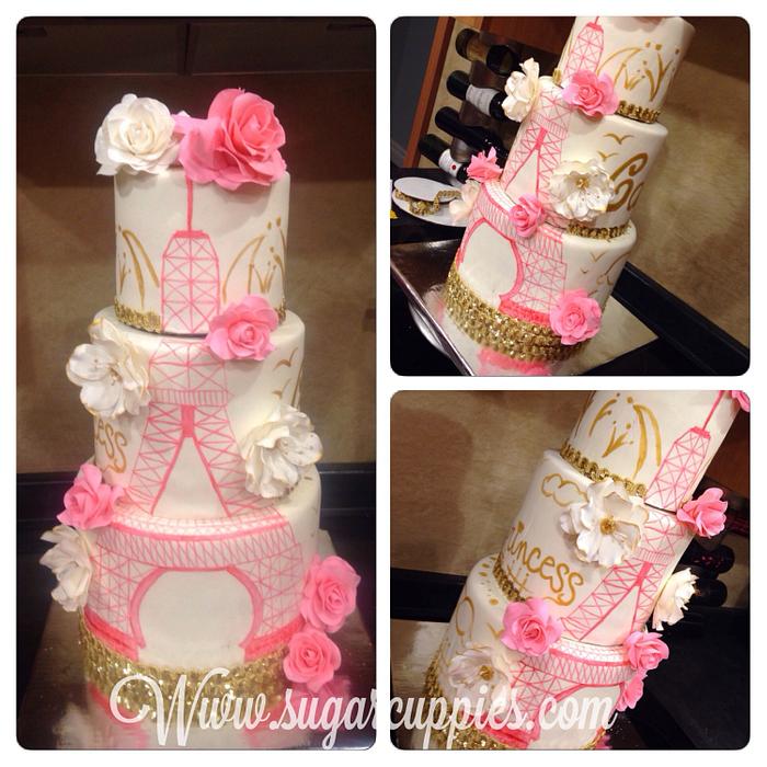 Paris Themed cake