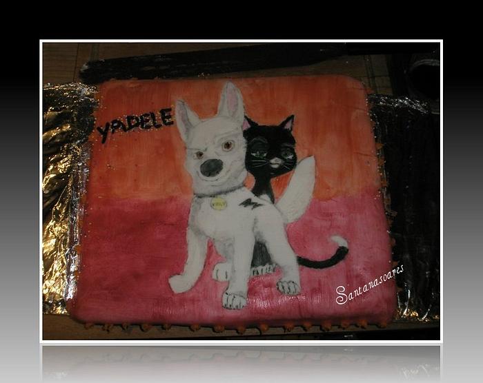 bolt painted cake
