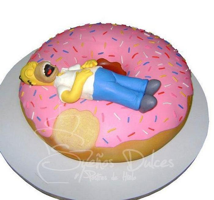 Homero Simpson cake