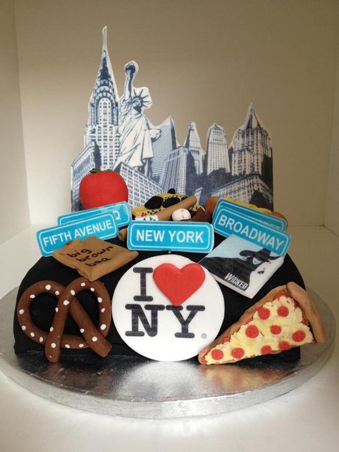 New York Cake Design Images (New York Birthday Cake Ideas) | New york cake, Nyc  cake, Birthday cake delivery