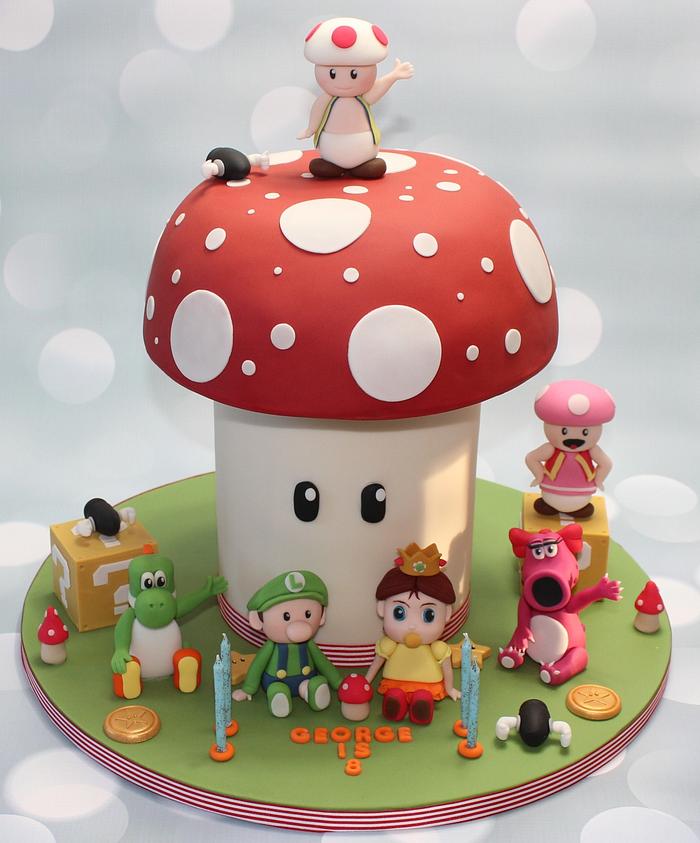 Super Mario Themed Cake 