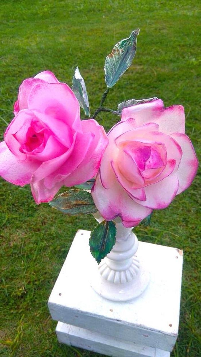 Wafer Paper Roses 