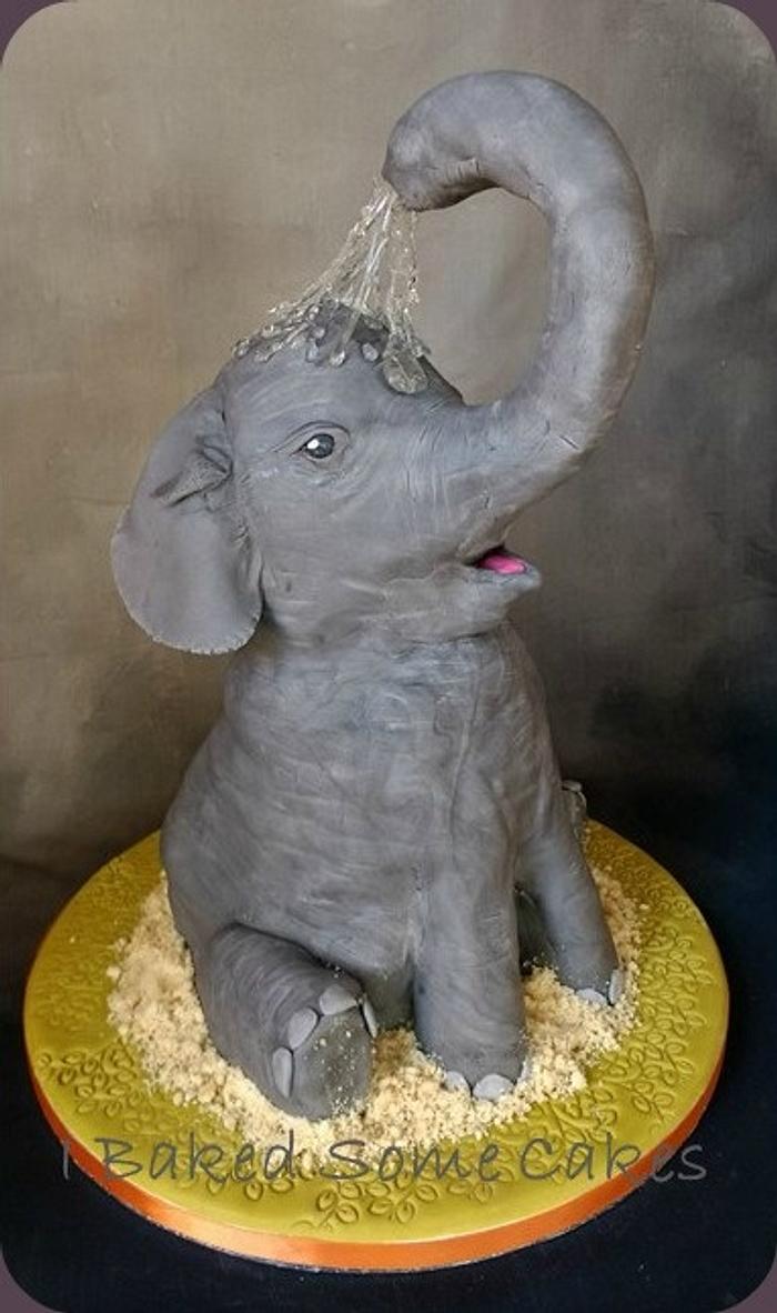 Little Baby Elephant - Decorated Cake by Julie, I Baked - CakesDecor