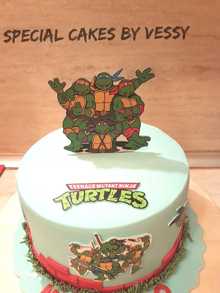 Turtles ninja cake