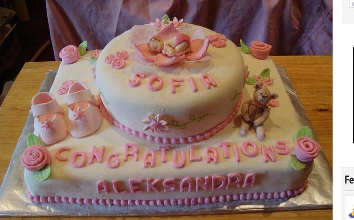 Shower Cake for a Baby Girl 