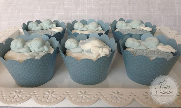 Baby Shower Baby Boy Cupcakes